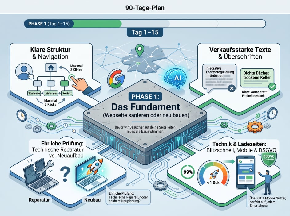 Der 90-Tage SEO-Fahrplan von Pageflix PRO - Phase 1/4